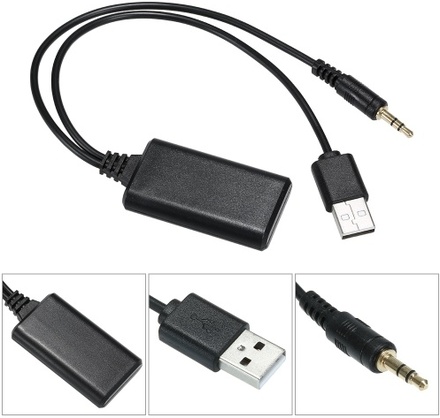 Universal Aux Audio Kabel Adapter 3.5MM USB 4.1 Wireless Stereo Musik Auto Empfänger für BMW VW Peugeot