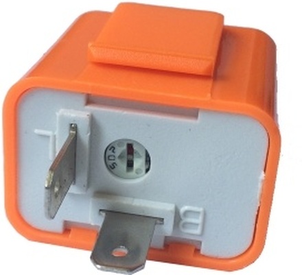 12 V 2 Pin Geschwindigkeit Einstellbar LED Blinker Blinker Licht Relais Widerstand Fix Hyper Steuerblitz für Motorrad Orange Farbe