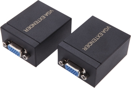 60M VGA Signal zu RJ45 Signal Extender Sender + Empfänger Set einziges Ethernet-Kabel