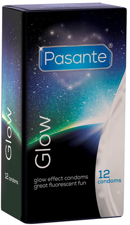 Pasante Glow 12-pack Kondomer