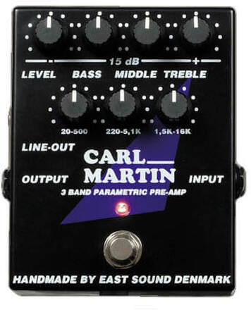 Carl Martin 3 Band Parametric  Pre-Amp guitar-effekt-pedal