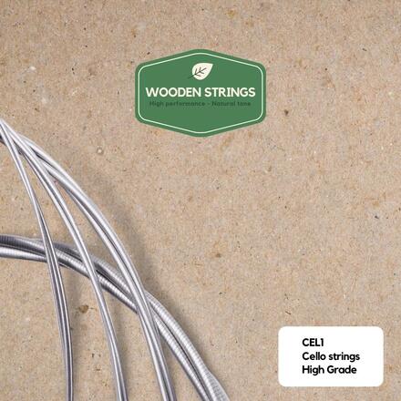 Wooden strings CEL1 cello-strenge