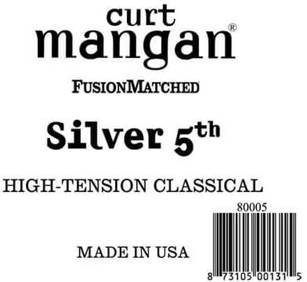 Curt Mangan 80005 løs silver-wound 5th spansk guitarstreng, high-ten