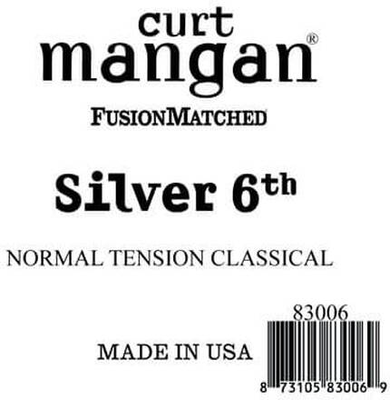 Curt Mangan 83006 løs silver-wound 6th spansk guitarstreng, normal-t
