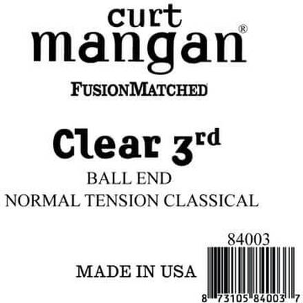Curt Mangan 84003 løs nylon 3rd spansk guitarstreng, ball-end, norma