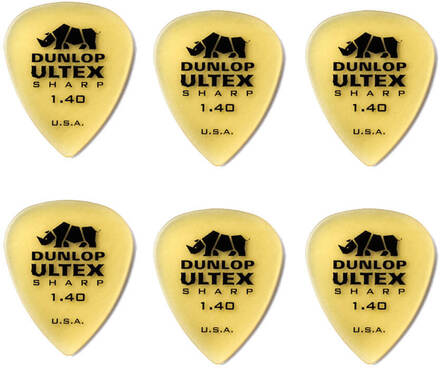 Dunlop Ultex Sharp 1,40 mm plektre (6 stk.)