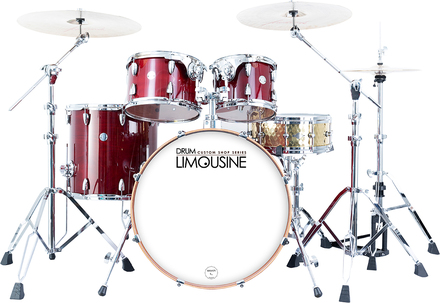 Drum Limousine Custom Shop 22 RD trommesett red sparkle