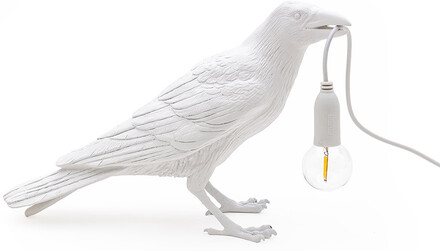Seletti - Bird Lamp Waiting Tischleuchte Weiß Seletti