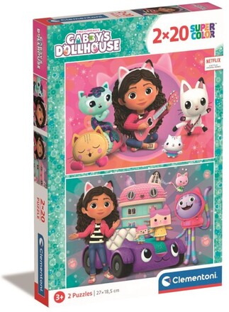 Clementoni Gabby's Dollhouse Pussel 2x20-bitar