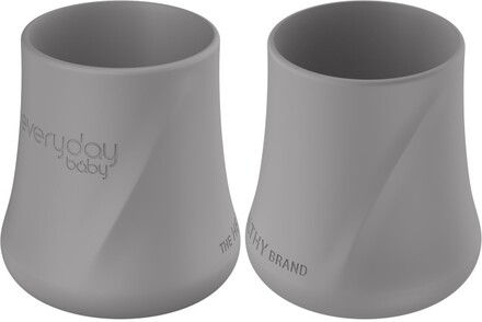 Everyday Baby Mugg Silikon 2-pack (Quiet Grey)