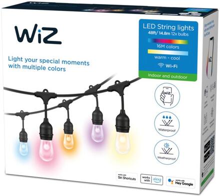 WiZ: WiFi Ljusslinga 12 ljuskällor 12W IP65 14,8m
