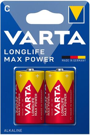 Varta: Longlife Max Power C / LR14 Batteri 2-pack