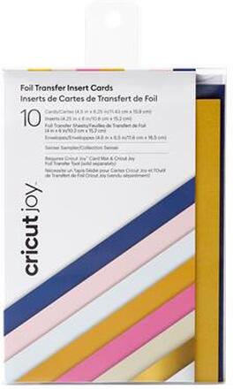 Cricut Joy Insert Cards 11,4 cm x 15,9 cm 10-pack (Sensei Sampler) With Foil Sheets