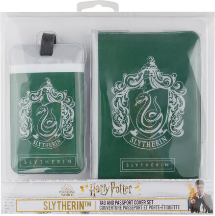 Harry Potter: Tag + Passport cover SET Slytherin