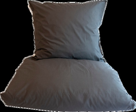 omhu - Percale bed linen 140x200 - Dark Grey