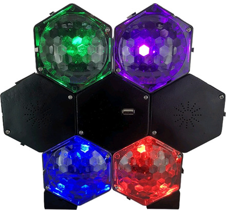 Music - BT Speaker with 4 Color LED Light Effect