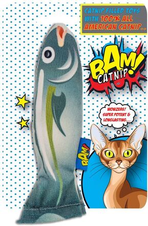 BAM! - Toy with Catnip - 16 cm - Fish