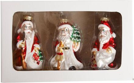 DGA - Set of 3 - Christmas Ornaments - Santas