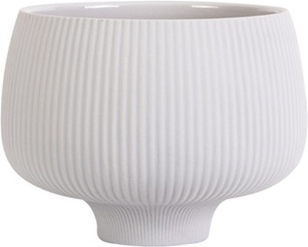 House Of Sander - Kera fluted flowerpot - Soft grey