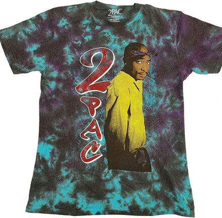 Tupac: Unisex T-Shirt/Vintage Tupac (Dye-Wash) (XX-Large)