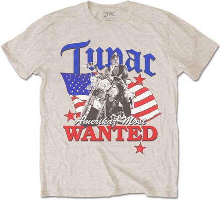 Tupac: Unisex T-Shirt/Most Wanted (Small)