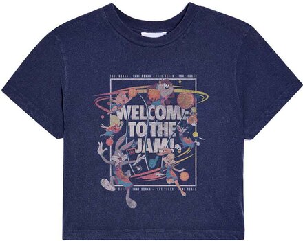 Space Jam: Ladies T-Shirt/SJ2: Welcome To The Jam (Cropped) (X-Large)
