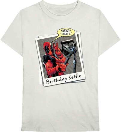 Marvel Comics: Unisex T-Shirt/Deadpool Birthday Selfie (Small)
