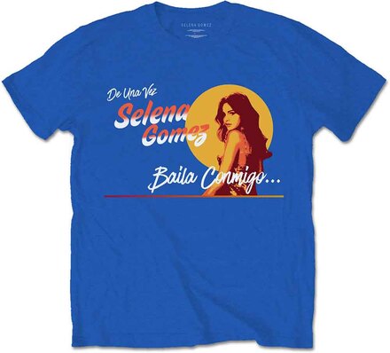 Selena Gomez: Unisex T-Shirt/Mural (Large)