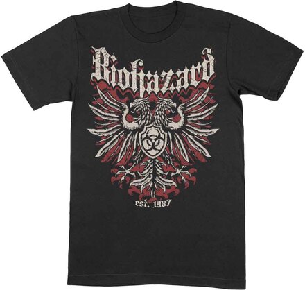 Biohazard: Unisex T-Shirt/Crest (Large)