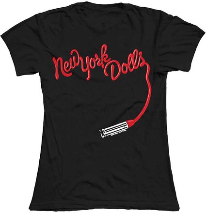 New York Dolls: Ladies T-Shirt/Lipstick Logo (X-Large)