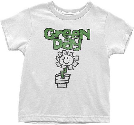 Green Day: Kids T-Shirt/Flower Pot (9-10 Years)