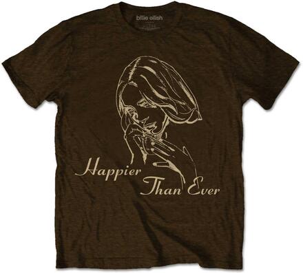 Billie Eilish: Unisex T-Shirt/Happier Than Ever (Large)