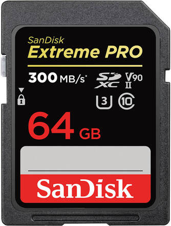 SANDISK SDXC Extreme Pro 64GB 300MB/s UHS-II V90