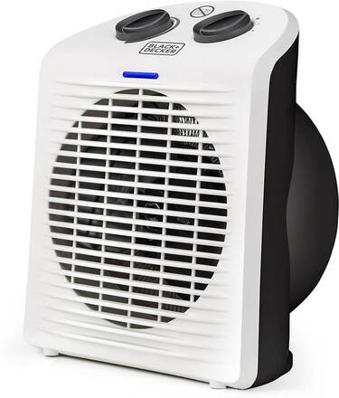 BLACK+DECKER Fan Heater 2000W IP21 White