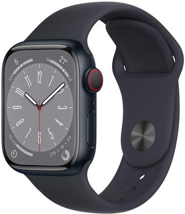 Apple Watch Ser 8 GPS+Cell 41mm Midnight Alu Case Midnight Sport B