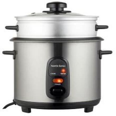 Nordic Sense - Rice cooker 1.5 liter 500 watt - Steel/Black