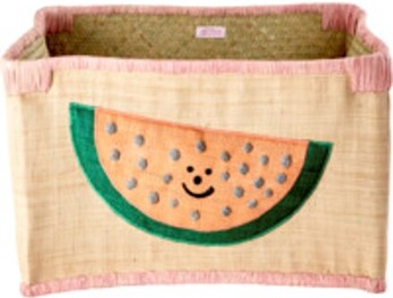 Rice - Raffia Baskets - Watermelon Medium
