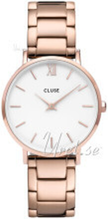 Cluse CW0101203027 Minuit Valkoinen/Punakultasävyinen Ø33 mm
