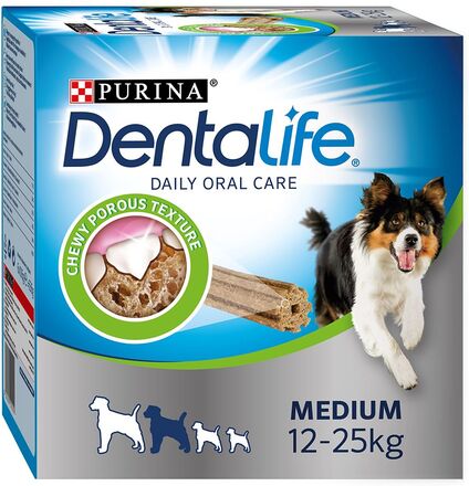 Purina Dentalife Tägliche Zahnpflege-Snacks für mittelgrosse Hunde - 24 Sticks (8 x 69 g)
