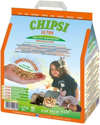 Chipsi Ultra Heimtierstreu - 10 Liter (4,5 kg)
