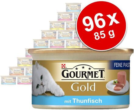 Super-Sparpaket Gourmet Gold Feine Pastete 96 x 85 g - Lamm & grüne Bohnen