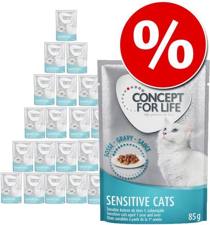 Sparpaket Concept for Life 48 x 85 g - Sterilised Cats in Sosse