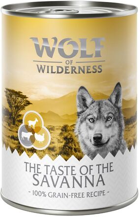 Wolf of Wilderness "The Taste Of" 6 x 400 g - The Mediterranean - Lamm, Huhn, Forelle