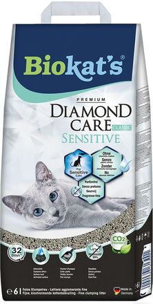Biokat's Diamond Care Sensitive Classic Katzenstreu - 2 x 6 l