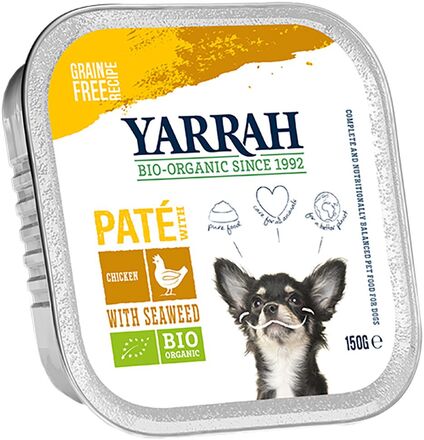 Yarrah Bio Paté 12 x 150 g - Bio Huhn mit Bio Meeresalgen