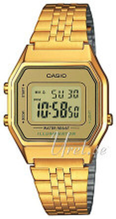 Casio LA680WEGA-9ER Collection LCD/Gulguldtonat stål 33.5x28.6 mm