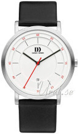 Danish Design IQ12Q1152 Classic Vit/Läder Ø42 mm