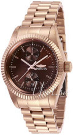 Invicta 29449 Specialty Brun/Roséguldstonat stål Ø36 mm