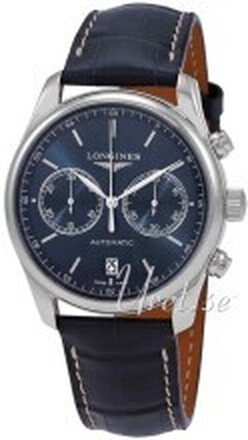 Longines L2.629.4.92.0 Master Blå/Läder Ø40 mm