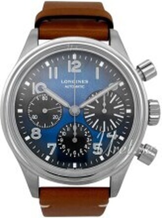 Longines L2.816.1.93.2 Avigation Big Eye Blå/Läder Ø41 mm